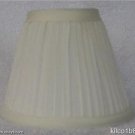 New IVORY Pleated Mini Chandelier Lamp Shade New IVORY Pleated Mini Chandelier Lamp Shade