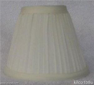 New IVORY Pleated Mini Chandelier Lamp Shade