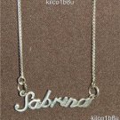 Sterling Silver Name Necklace - Name Plate - SABRINA