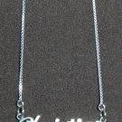 Sterling Silver Name Necklace - Name Plate - CHRISTINE
