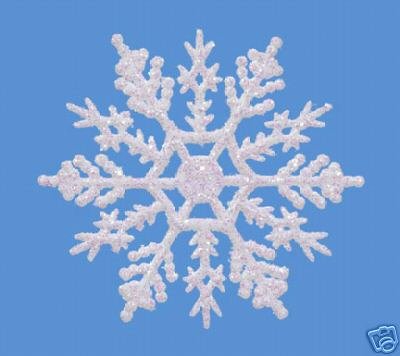 10 pc pearlized 4 quot glitter plastic snowflake ornaments 10 pc pearlized 4 quot glitter plastic snowflake ornaments