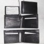 Genuine Leather Men's Bifold Wallet- #533 BLACK
