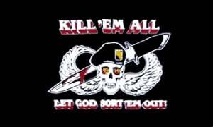 Kill 'em All - Let GOD Sort 'em Out Flag  3' x 5' Flag