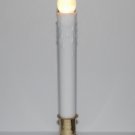 LED Battery Operated Brass Plated Candle Lamp with Timer 8 hrs. on 16 hrs. off
