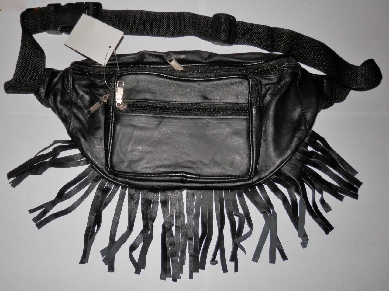 Genuine Leather Fanny Pack with Fringes