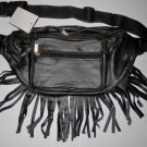 Genuine Leather Fanny Pack with Fringes