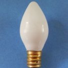 2 WHITE Opaque 7.5 Watt Steady Burn Light Bulbs 2 WHITE Opaque 7.5 Watt Steady Burn Light Bulbs