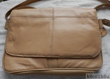 Genuine Leather Shoulder Bag/Handbag #78 TAN