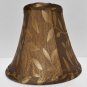 Bronze-Brown w/Gold Leaves Fabric Chandelier Lamp Shade