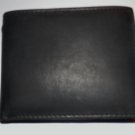 Genuine Leather Men's Bifold Wallet #589 BLACK Genuine Leather Men's Bifold Wallet #589 BLACK