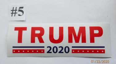 Donald Trump Bumper Sticker TRUMP 2020