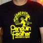 PENGUIN FEATHER RECORDS Premium Sueded Black w/Yellow Ink SIZE L d.c. space 9:30 club