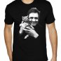 Johnny Cash With Kitten - MEN'S T Shirt SIZE XL