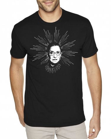 RUTH BADER GINSBURG As Our Saviour- Premium Sueded T Shirt SIZE M