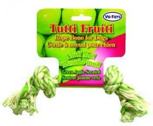 Tutti Fruiti Cotton Rope Bone 9" Apple