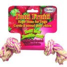 Tutti Fruiti Cotton Rope Bone 9" Strawberry