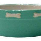 Embossed Bone Dish 8" Green
