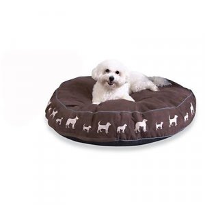 All Around Hound Faux Suede Round Bed 30 x 5