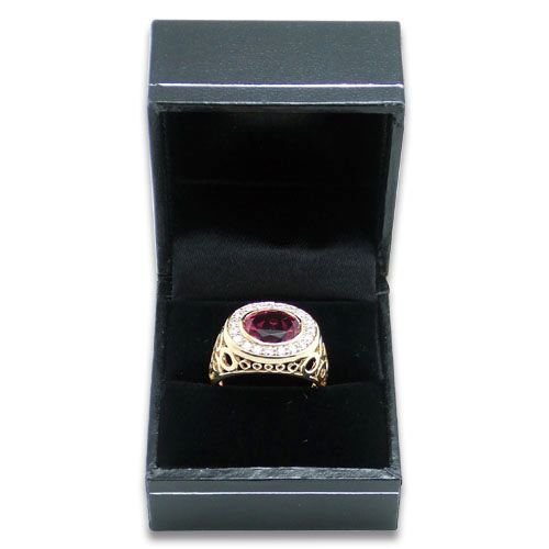 Charcoal Black Ring Box