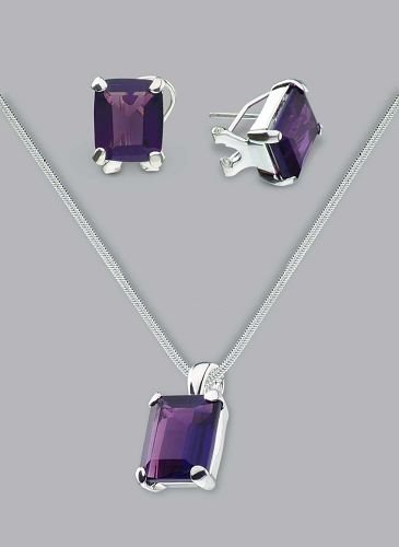 Silver Laminate Necklace Set