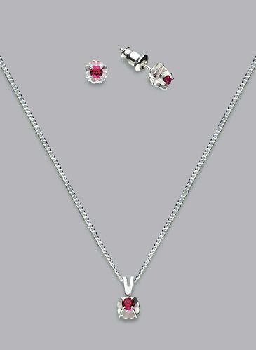 Silver Laminate Necklace Set