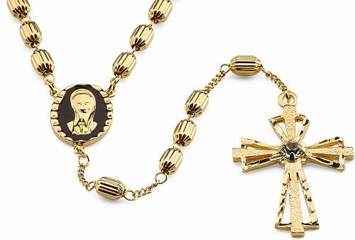 18K Gold Laminate 24" Rosary