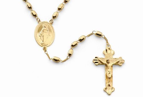 18K Gold Laminate 24" Rosary