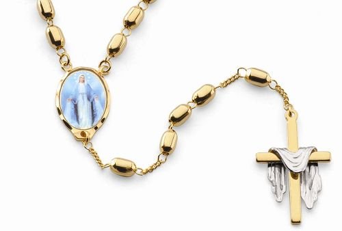 18K Gold Laminate 24" Rosary