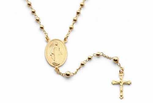 18K Gold Laminate 24" Rosary