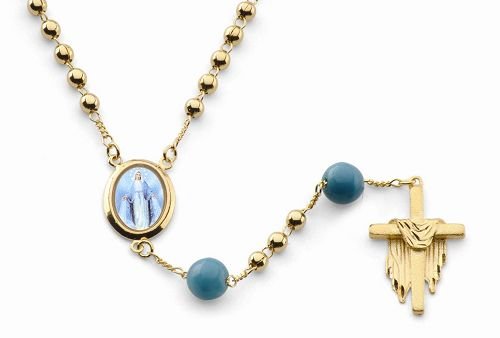 18K Gold Laminate 24" Rosary