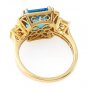 Diamond, Quartz and Topaz Ring