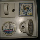 Set of 4 sailing napkin rings