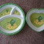 Child's plate and bowl set