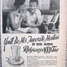 Vintage Ridgways Iced Tea print ad