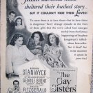 Vintage movie ad for 1942 The Gay Sisters