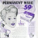 Vintage Chic machineless permanent wave home kit print ad