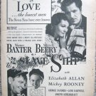 Vintage 1937 print ad movie "Slave Ship"
