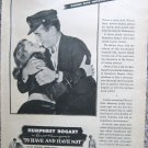 Vintage 1944 print movie ad "To Have and Have Not"