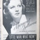 Vintage 1934 print ad "Little Man, What Now?" movie