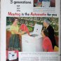 Vintage 1953 Matytag Automatic color print ad