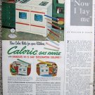 Vintage 1953 Caloric gas range color print ad