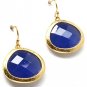 BLUE FISH HOOK EARRINGS