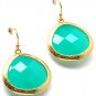 BLUE FISH HOOK EARRINGS
