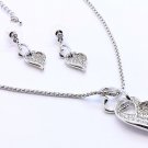 Heart necklace set