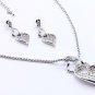 Heart necklace set
