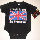 NEW BLACK ONESIE OR TODDLER TEE "I FOUGHT MY MOM AND MY MOM WON"