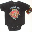 NEW BLACK ONESIE OR TODDLER TEE "I LOVE MY DADDY"