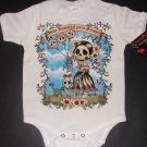 NEW WHITE SHORT SLEEVE TATTOO ONESIE OR TODDLER TEE "AMOR INMORTAL PARA SIEMPRE"