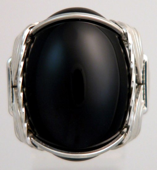 sterling 925 silver to how polish Ring Big 925 Black Mens Ladies Sterling Bold Silver Onyx