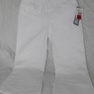 Green Soda White Knit "Jean" Capris 6/6x NWT
